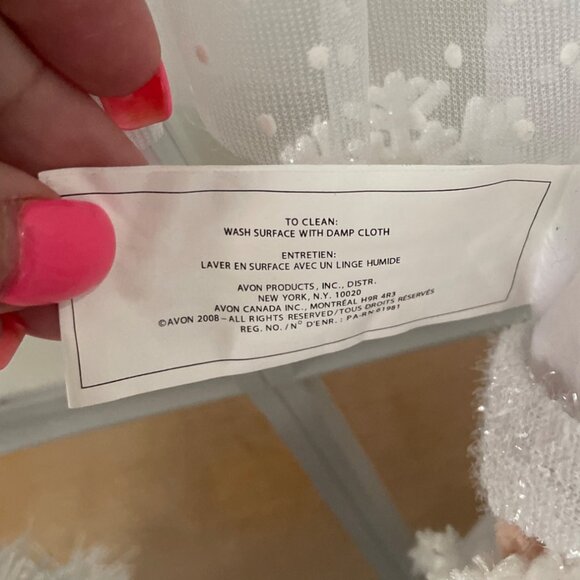 Avon Santa Claus Window Decoration Lighted Winter Christmas Scene Retired 2008 - Picture 7 of 9